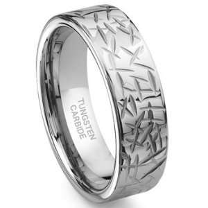  ARMOR Tungsten Carbide Wedding Band Ring Sz 9.5 SN#358 