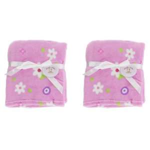  Snugly Baby Purple Blanket   Set of 2: Baby