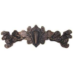  Cicada On Leaves Cabinet Pull, Dark Solid Bronze: Home 