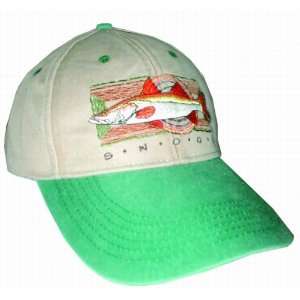  Flying Fisherman Snook Cap (Khaki, One Size) Sports 
