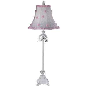  White and Pink Petal Flower Large Lamp Shade: Baby