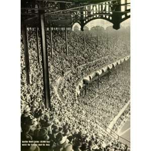 1939 Print Game Oct. 4 New Yorks Yankee Stadium Baseball Cincinnati 