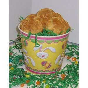 Scotts Cakes 1 lb. Snicker Doodle Cookies in a Yellow Bunny Pail 