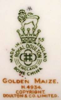 Royal Doulton china GOLDEN MAIZE H4934 CUP & SAUCER  