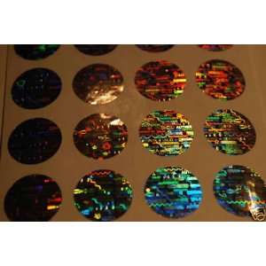  ROUND .65 INCH TAMPER EVIDENT SECURITY VOID HOLOGRAM LABELS STICKERS 