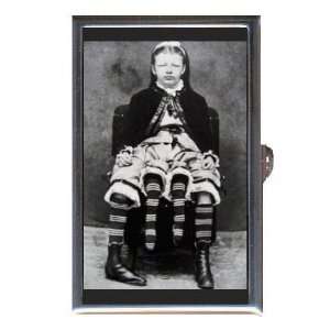 Circus Freak Girl w Four Legs Coin, Mint or Pill Box: Made in USA!