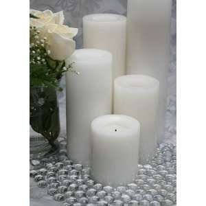   Flameless Candles White 8 Smooth Unscent: Patio, Lawn & Garden
