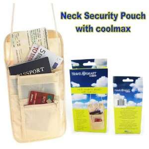  Neck Security Pouch Strap Id Bag   2 Pk Travel Smart