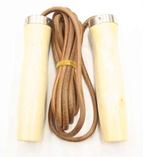 New Leather JUMP ROPE Fitness Exercise Speed Skipping  
