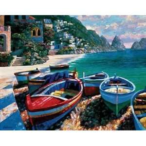 Capri Cove Howard Behrens. 17.00 inches by 13.00 inches. Best Quality 