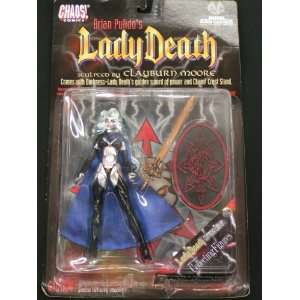   Lady Death Action Figure. Chrome Edition, Sculpted by Clayburn Moore