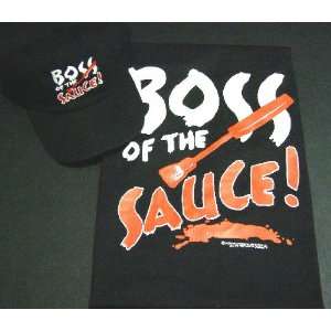   Funny black baseball cap or apron Boss of the Sauce: Kitchen & Dining
