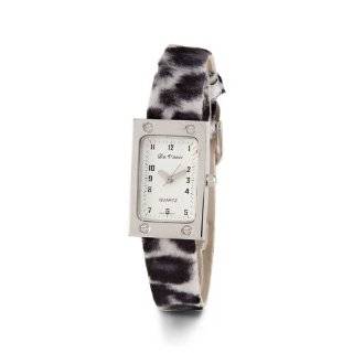 Womens New Black White Leopard Print Band Wrist Watch