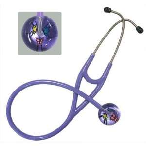 Adult Stethoscope with Butterflies Design, Lavender Background and 