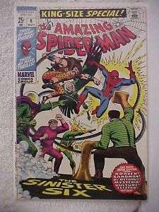   AMAZING SPIDER MAN KING SIZE SPECIAL # 6 NOV 1969 SINISTER SIX VF/NM