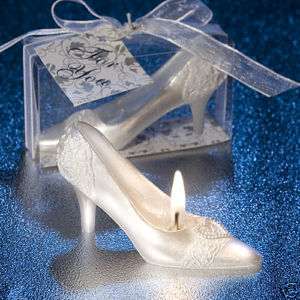 144)Cinderellas Shoe Candle Favors Quinceanera Princess  