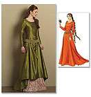 BUTTERICK PATTERN B4827 MISSES MEDIEVAL GOWN COSTUMES S