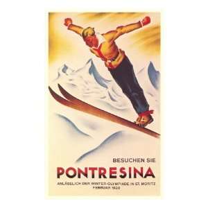  Ski Jumping Poster MasterPoster Print, 12x18