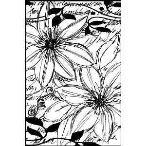  Magenta Cling Stamps Sketchy Floral Arts, Crafts & Sewing