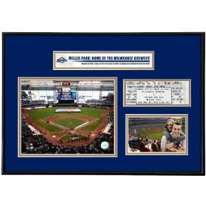    Milwaukee Brewers Miller Park Ticket Frame: Sports & Outdoors