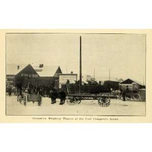  1907 Print Wagon Coal Horse Wagon Wyman Fraser Equine 