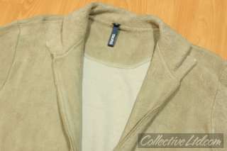 Silas L/S Fleece Zip Up Jacket BEIGE Extra Large XL  
