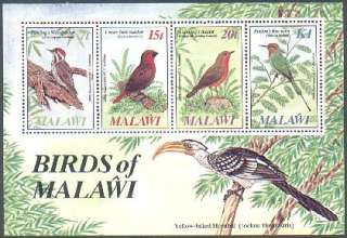Malawi 470 473,473a sheet,MNH. John Audubon Birds 1985.  