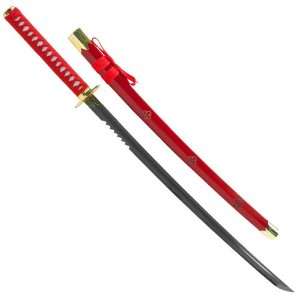 Best Quality WhetstoneT Scarlet Katana with Partially Serrated Blade