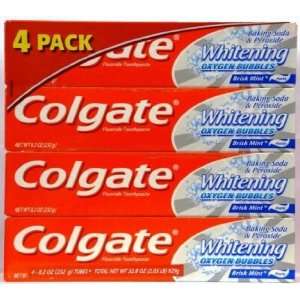 Colgate Toothpaste 8.2 oz Whitening with Baking Soda and Peroxide (2 4 