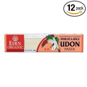 Eden Organic Wheat & Rice Udon Pasta, 8 Ounce Package (Pack of 12 