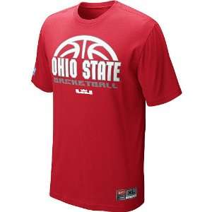 Nike Ohio State Buckeyes Mens Basketball Practice T Shirt Extra Large