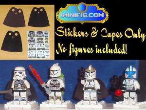 Custom LEGO Clone Wars Special trooper decals and capes  