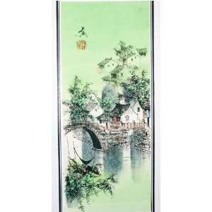  Chinese Watercolor Fine Brushwork Painting  depicting The 