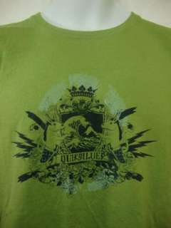QUIKSILVER Mens Green S/S Graphic T Tee Shirt Large L  