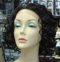 SYNTHETIC FRONT LACE WIG SHORT BIG CURLS BLONDE MANY COLORS U PICK 