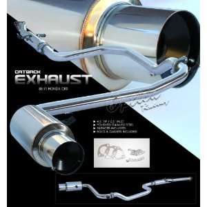  88 91 Honda CRX Cat back Exhaust System: Automotive