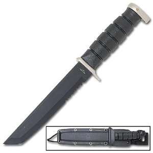 Marine Tanto Blade Survival Knife & Sheath:  Sports 