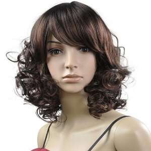  Natural Wave Curl Wigs, Brown, Full Lace Wigs: Beauty