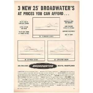  1971 Broadwater 25 Tilghman Express Explorer Boats Print 