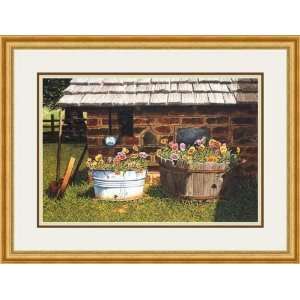   Pumphouse Pansies by Bob Timberlake   Framed Artwork: Home & Kitchen