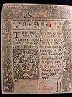   COLONIAL CURRENCY Antique Connecticut One Shilling Very Nice Condition