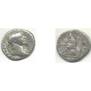  Ancient Rome Trajan (98 117 CE) Silver Denarius, cf RSC 