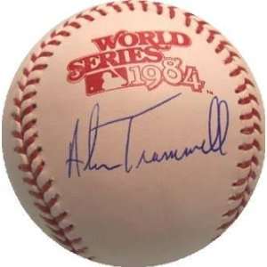  Alan Trammell Autographed Ball   1984 World Series Sports 