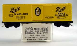 40 Boxcar Ball Glass Jars Kadee / MTL 42030, Rd 1042 N scale 