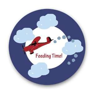  Preppy Plates Airplane / Feeding Time 10 Melamine Plates 