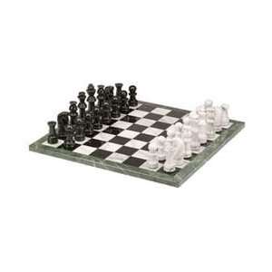  18 Marble Black and White Chess Set: Toys & Games