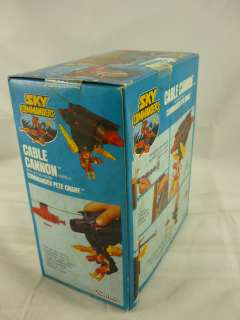 SKY COMMANDERS Vintage 80s CABLE CANNON Action Toy MIB  