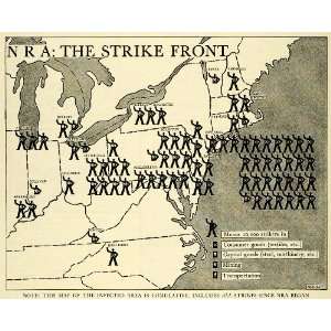  1933 Print National Recovery Act Consumer Goods Strike 