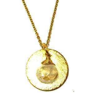  Nina Nguyen 22K Gold Vermeil Gem Elite Pendant Necklace 