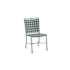 : Woodard Sheffield Wrought Iron Metal Side Patio Dining Chair Smooth 